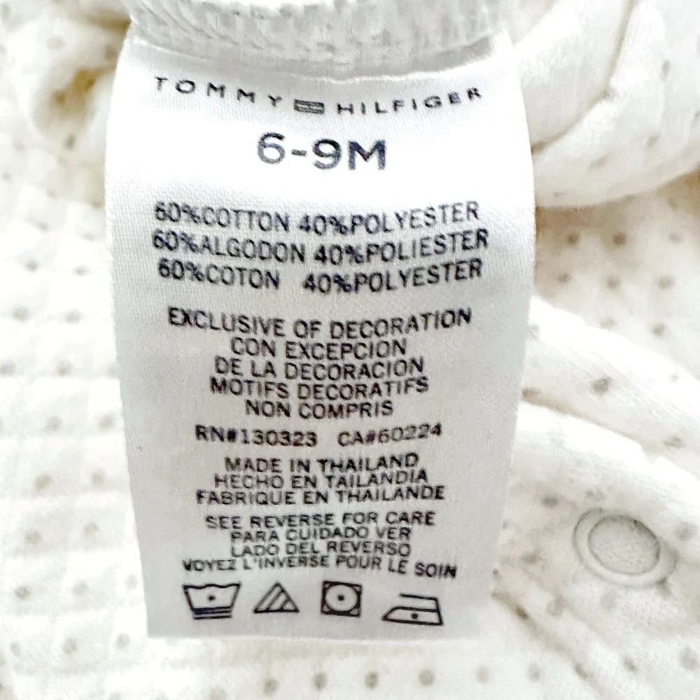 Tommy Hilfiger | Quilted Long Sleeve Romper (6-9 mos)